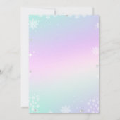 Ice Skaten Winter Twin Geburtstag Skate auf Ankündigung (Rückseite)