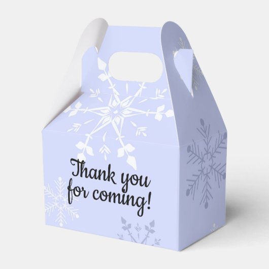 Ice Skaten Winter Wonderland Birthday Favor Box Geschenkschachtel (Vorderseite)