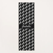 Ice Skaten Yoga Mat Skate Muster Schwarz-weiß Yogamatte (Vorderseite)