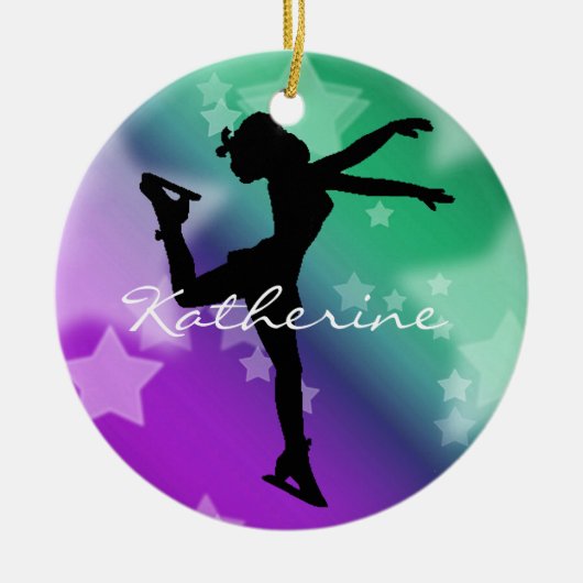 Ice Skater Abbildung Skater Ornament (Vorne)