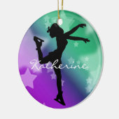 Ice Skater Abbildung Skater Ornament (Links)