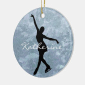 Ice Skater Abbildung Skater Ornament (Links)
