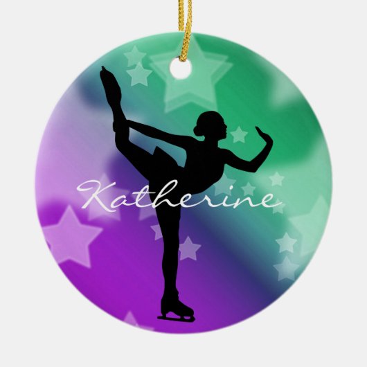 Ice Skater Abbildung Skater Ornament (Vorne)