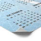 Ice Skater Design 2025 Kalenderposter Poster (Ecke)