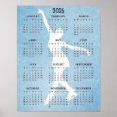Ice Skater Design 2025 Kalenderposter Poster (Vorne)