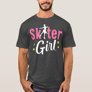 Ice Skater Girl Figure Ice Skaten Winter Sports I T-Shirt
