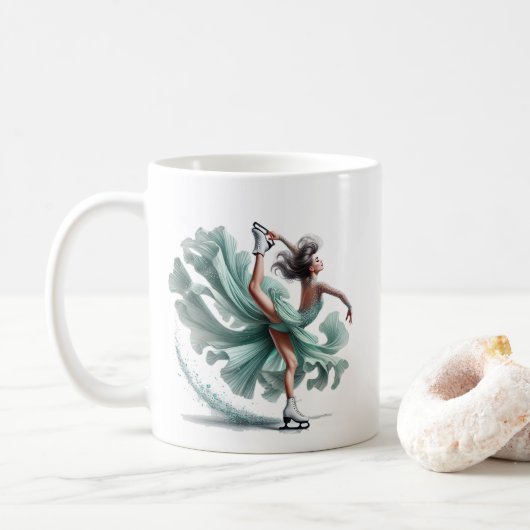 Ice Skater Kaffeetasse (Mit Donut)