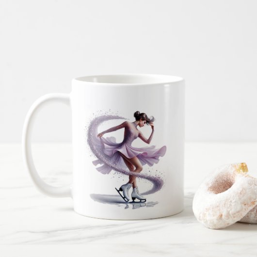 Ice Skater Kaffeetasse (Mit Donut)