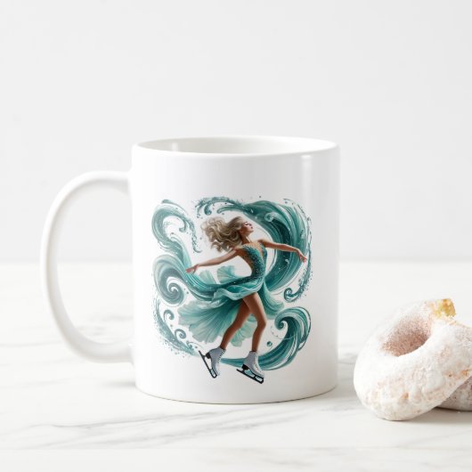 Ice Skater Kaffeetasse (Mit Donut)