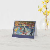 Ice-Skater-Merkkarte Karte (Gelbe Blume)