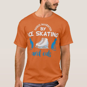 Ice Skater Shirt Funny Cat Lover Sprichwort Eissee