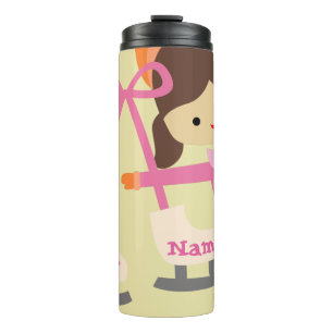 Ice Skaters Skate Thermosbecher