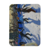 Ice Skaters Weihnachten Fayre Fair Hyde Park Magnet (Vertikal)