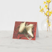 ICE SKATES AT REST THANK YOU Card Karte (Gelbe Blume)