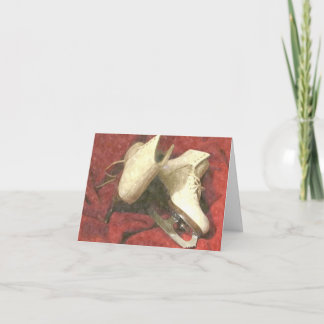 ICE SKATES AT REST THANK YOU Card Karte