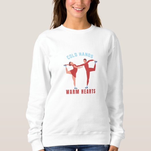 Ice Skates Winter Sport Modern Sweatshirt (Vorderseite)