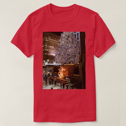 Ice Skating at Rockefeller Center NYC NY T-Shirt (Design vorne)