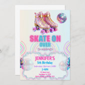 Ice Skating Birthday Invitation Einladung (Vorne/Hinten)