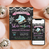 Ice Skating Birthday Invitation Einladung