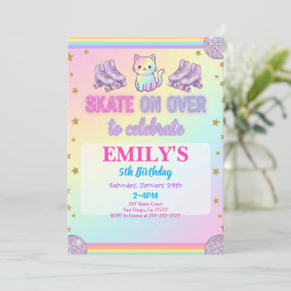 Ice Skating Birthday Party Invitation Einladung