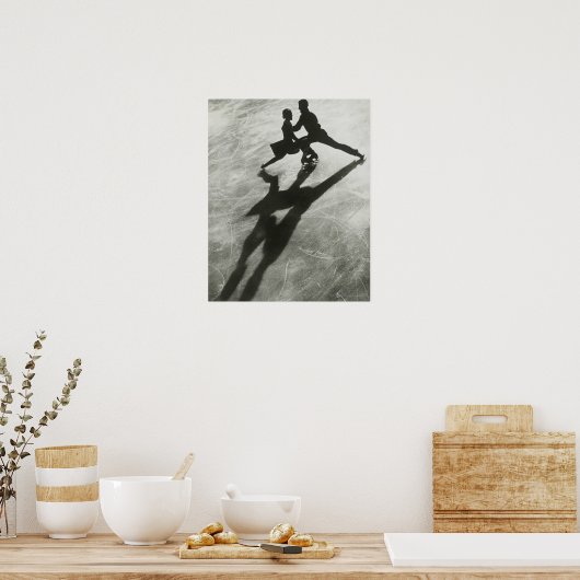Ice Skating Couple Poster (Küche)