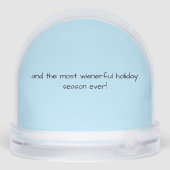 Ice Skating Dachshund Schneekugeln (Rückseite)