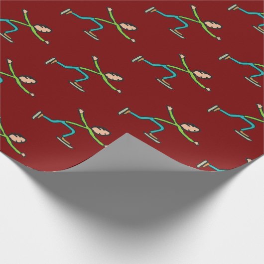 Ice Skating Geschenkpapier (Ecke)