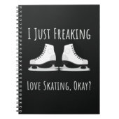 Ice Skating Gift Ideas Skater Winter Sports Female Notizblock (Vorderseite)