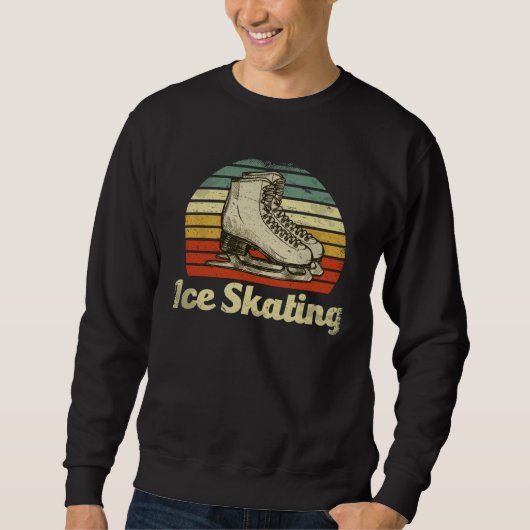 Ice Skating Ice Skates Sweatshirt (Vorderseite)