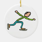 Ice Skating Keramik Ornament (Hinten)