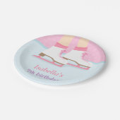 Ice Skating Rink Girls Birthday Party Supplies Pappteller (Schrägansicht)