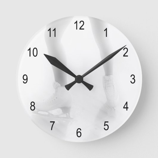 Ice skating runde wanduhr (Vorderseite)