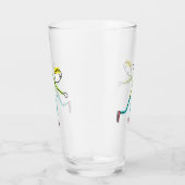 Ice Skating Stickman Glas (Rechts)