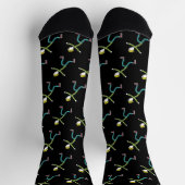 Ice Skating Stickman Socken (Oben)