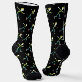 Ice Skating Stickman Socken (Gewinkelt)