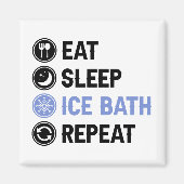 Ice Sleep Ice Bath Wim Hof Kalte Dusche Iceman Magnet (Vorne)