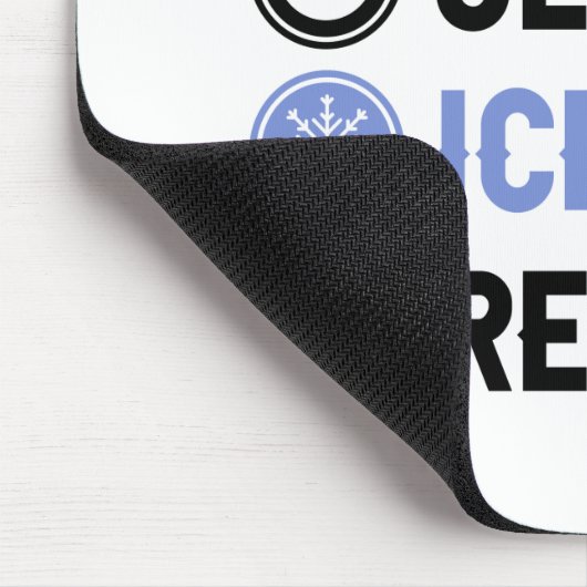 Ice Sleep Ice Bath Wim Hof Kalte Dusche Iceman Mousepad (Ecke)