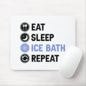 Ice Sleep Ice Bath Wim Hof Kalte Dusche Iceman Mousepad (Mit Mouse)