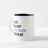 Ice Sleep Ice Bath Wim Hof Kalte Dusche Iceman Zweifarbige Tasse (Vorderseite Links)