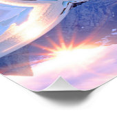 Ice Slide Mountain Perfektes Poster (Ecke)
