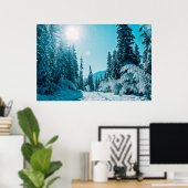 Ice & Snow | Altai Nature Reserve, Russia Poster (Heimbüro)