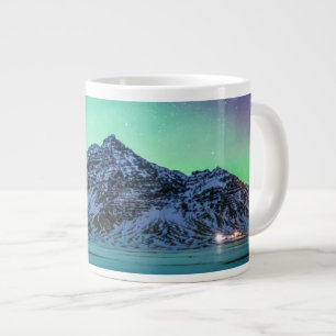 Ice & Snow Aurora Borealis Milky Way Iceland Jumbo-Tasse