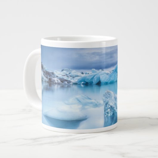 Ice & Snow | Jokulsarlon Lagoon, Iceland Jumbo-Tasse (Vorderseite Links)