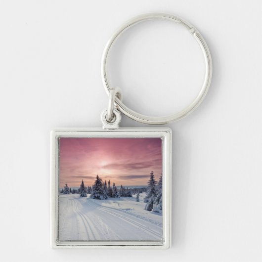 Ice & Snow | Lillehammer, Norway Schlüsselanhänger (Vorne)