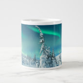 Ice & Snow | Northern Lights, Lapland, Finland Jumbo-Tasse (Vorderseite)