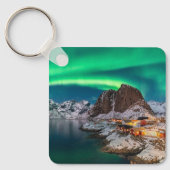 Ice & Snow | Northern Lights, Norway Schlüsselanhänger (Vorderseite)