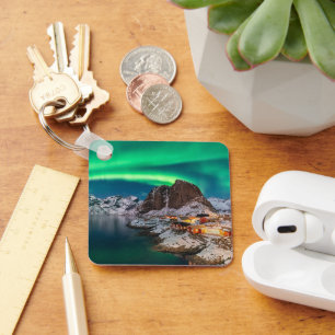 Ice & Snow Northern Lights, Norway Schlüsselanhänger