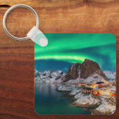 Ice & Snow | Northern Lights, Norway Schlüsselanhänger (Vorderseite)