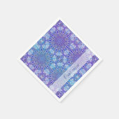 Ice Star Kaleidoscope Pattern Napkins Serviette (Ecke)