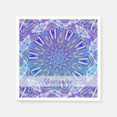 Ice Star Kaleidoskop Muster Napkins 2 Serviette (Vorderseite)